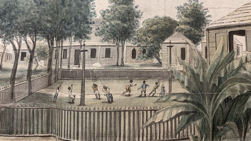 Archive image of children playing in Antigua