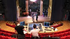 Flashing through the lighting rig during the fit-up for musical 'Stage Door' (2017)