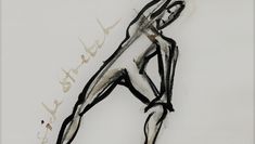 A drawing of a figure doing a side-stretch