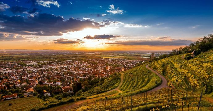 A landscape photo of Schriesheim, Germany