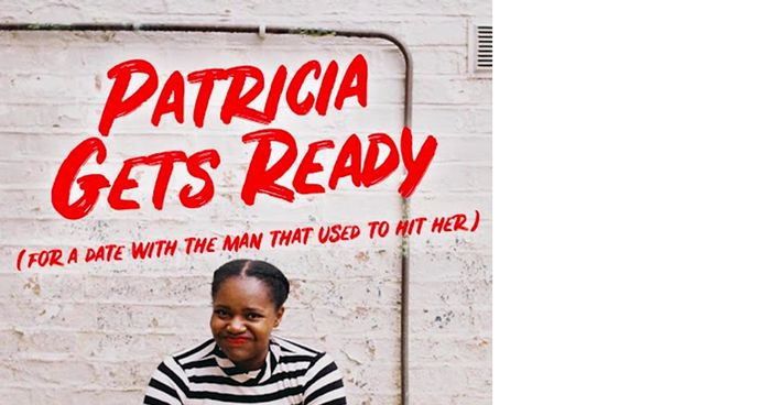 Poster for show Patricia Gets Ready, showing alumna Angelina Chudi sitting with a worried expression on her face