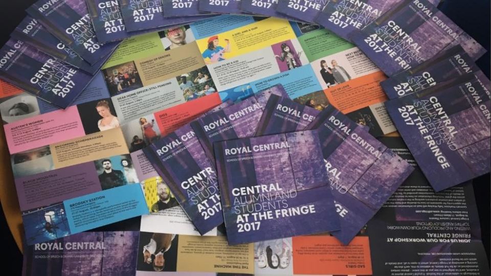 Brochures from the Edinburgh Festival Fringe 2017