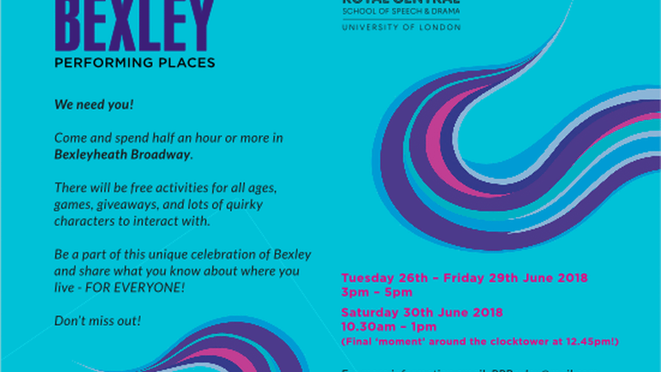 Bexley Performing Places invitation