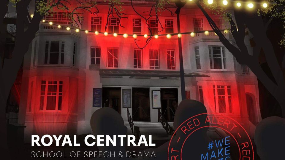 Students Light Central Red in Support of the #WeMakeEvents Campaign 