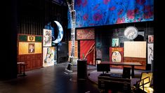 Series of works by scenic painters and stage constructors on the stage of the Embassy Theatre