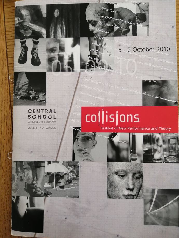 Collisions programme 2010 cover