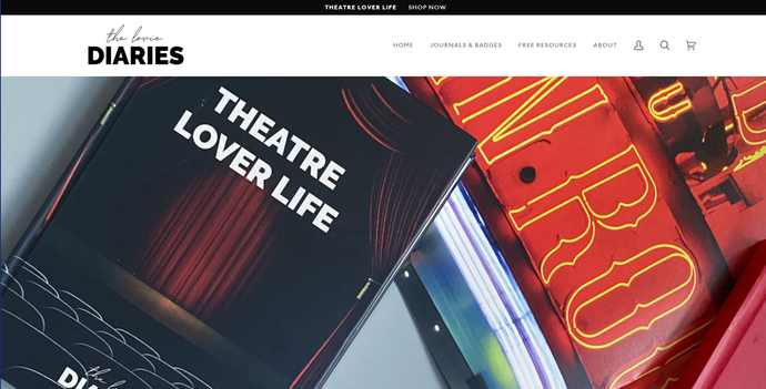 TheLovieDiaries website homepage