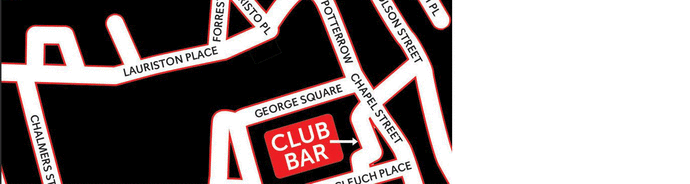 Map directing people to the location of the Assembly Club Bar - written directions also above